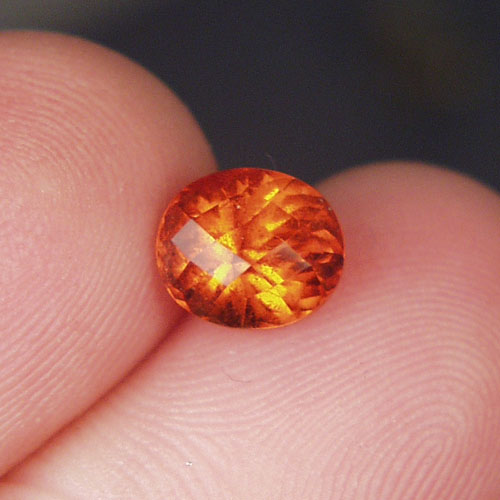  Cinnamon Orange Grossular Hessonite Garnet Sri Lanka 1.66 ct  Litnon.com