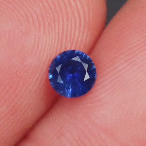 Unheated Royal Blue Ceylon Sapphire 5mm 0.52ct  Litnon.com