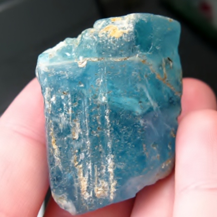 Rich Blue Terminated Aquamarine Crystal Afghanistan 155ct  Litnon.com