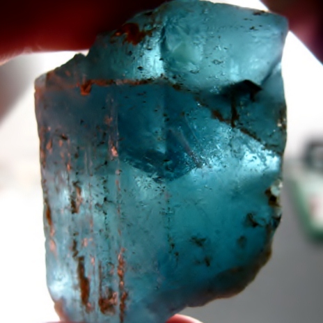 Rich Blue Terminated Aquamarine Crystal Afghanistan 155ct  Litnon.com