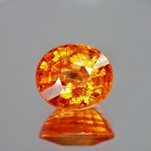Glowing Color Neon Orange Spessartite Garnet 3.40 ct  Litnon.com
