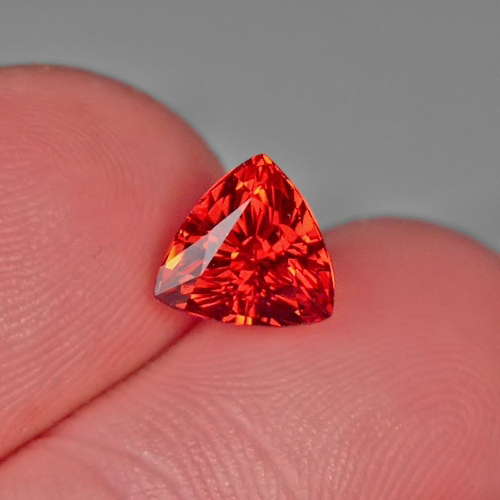Color and Fire Red Orange Spessartite Garnet 3.45 ct  Litnon.com