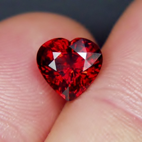  Cut and Color Orangey Red Spessartite Garnet 3.60 ct  Litnon.com