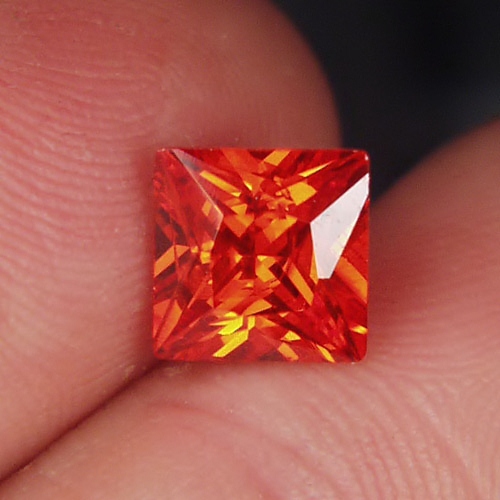 Fine Cutting Intense Orange Cubic Zirconia  Litnon.com