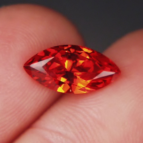 Fine Cutting Intense Orange Cubic Zirconia  Litnon.com