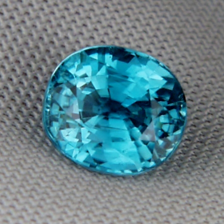 Special Color and Quality Blue Zircon Cambodia 5.11 ct  Litnon.com