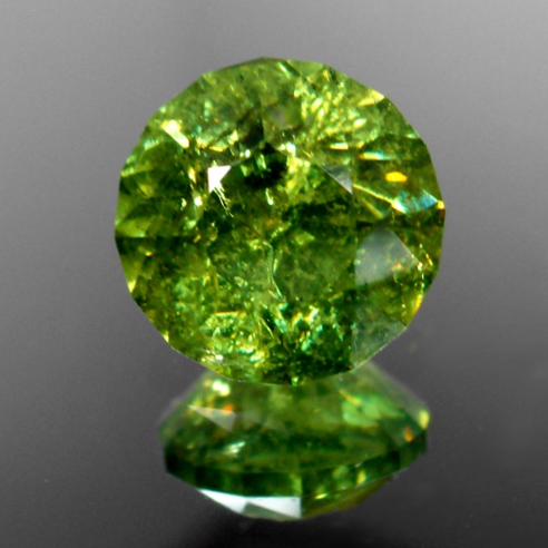 Top Cut and Big Color Change Demantoid Garnet Namibia  Litnon.com