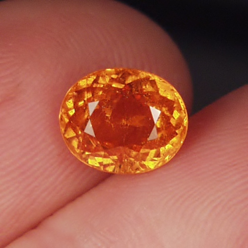  Ideal Color Orange Mandarin Spessartite Garnet 3.53 ct GL Litnon.com