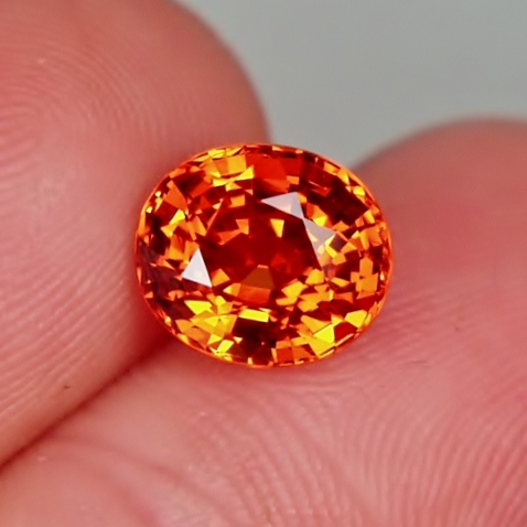 Color and Fire Natural Orange Spessartite Garnet Nigeria 4.52ct  Litnon.com