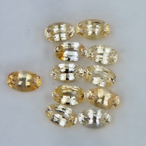 Bright and Clean Yellow Ceylon Sapphires 3.90ct tw  Litnon.com