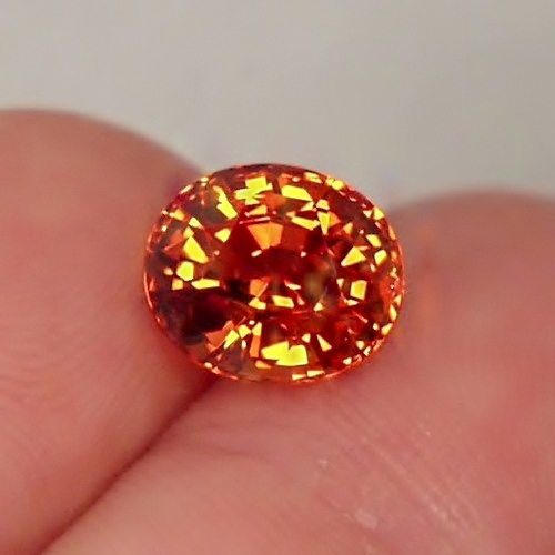 Color and Fire Natural Orange Spessartite Garnet Nigeria 4.52ct  Litnon.com