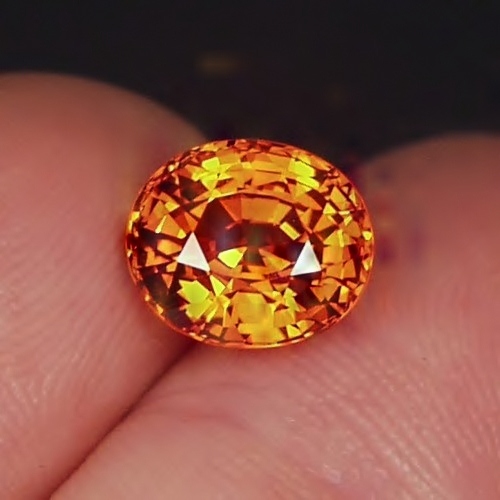 Color and Fire Natural Orange Spessartite Garnet Nigeria 4.52ct  Litnon.com