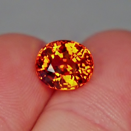 Color and Fire Natural Orange Spessartite Garnet Nigeria 4.52ct  Litnon.com