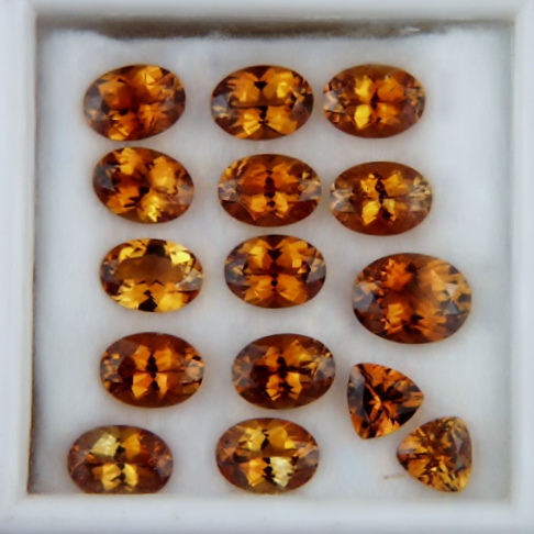 Bright and Well Cut Golden Orange Tourmaline Lot Kenya 15.73ct  Litnon.com