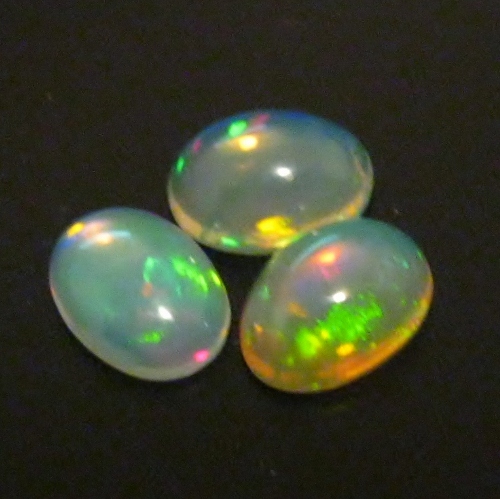 Multi - Color Fire Calibrated Opal Cabs Ethiopia  Litnon.com