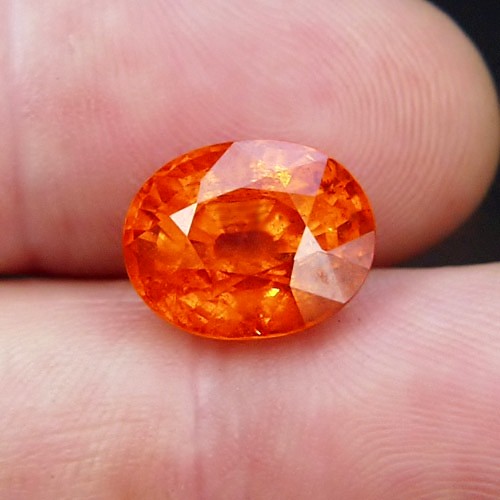 Huge Glowing Color Orange Spessartite Garnet Namibia 11.43 ct  Litnon.com