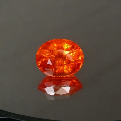Huge Glowing Color Orange Spessartite Garnet Namibia 11.43 ct  Litnon.com