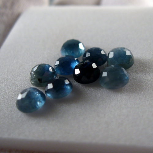 Blue Sapphire Rose Cut Cabochon Lot Thailand 6.59 ct tw  Litnon.com