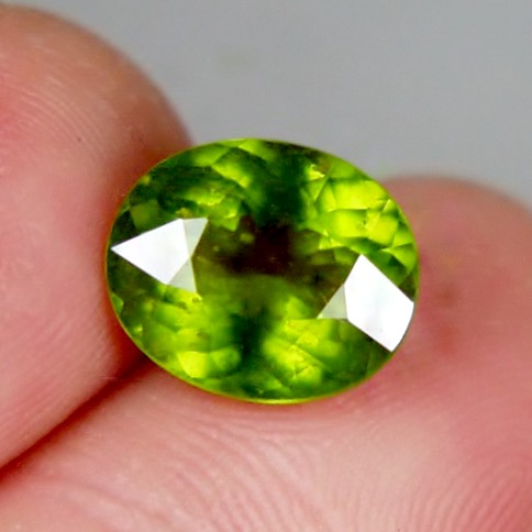 Rare Hydrogrossular ~Gooseberry~ Garnet - Idocrase 5.00 ct GLI  Litnon.com