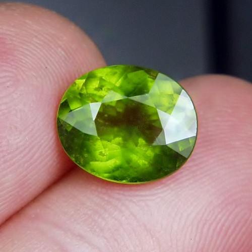 Rare Hydrogrossular ~Gooseberry~ Garnet - Idocrase 5.00 ct GLI  Litnon.com