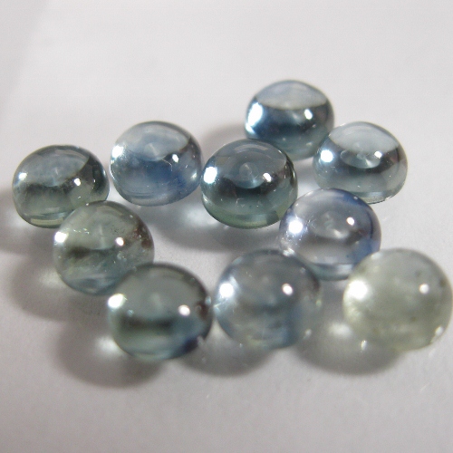 USA Gems Montana Sapphire Round Cabochon Lot 4.60 ct tw  Litnon.com