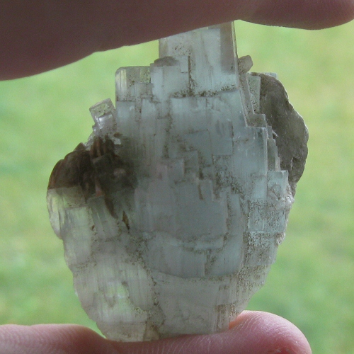 Blue Terminated Aquamarine Beryl Crystal Pakistan  Litnon.com