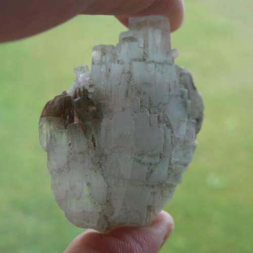 Blue Terminated Aquamarine Beryl Crystal Pakistan  Litnon.com