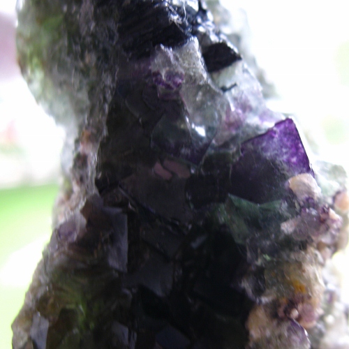 Green and Purple Terminated Fluorite Specimen Namibia  Litnon.com