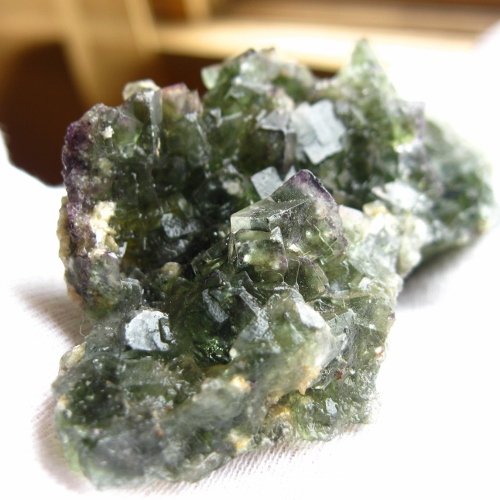 Green and Purple Terminated Fluorite Specimen Namibia  Litnon.com
