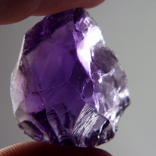 Big and Clean Amethyst High Facet Rough Brazil 96ct  Litnon.com