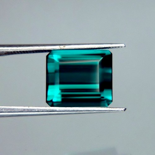 Bright and Clean Old Stock indicolite Tourmaline Brazil 5.03 ct GLI 7721 Litnon.com