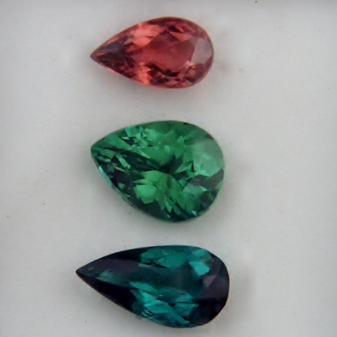 Brazil Pink Green and Blue Tourmaline Lot 2.79 ct tw  Litnon.com