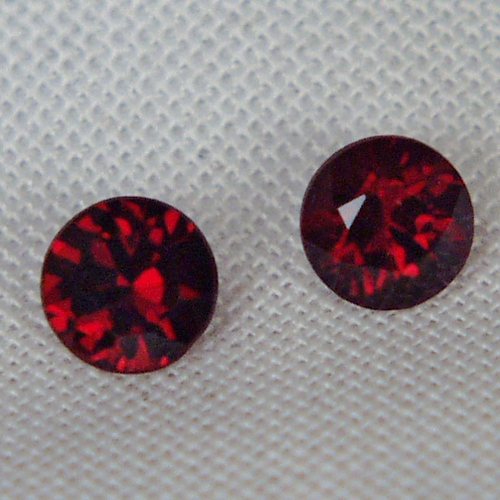 Quality Arizona Chrome Pyrope Ant Hill Garnet ~6mm Pair~  Litnon.com