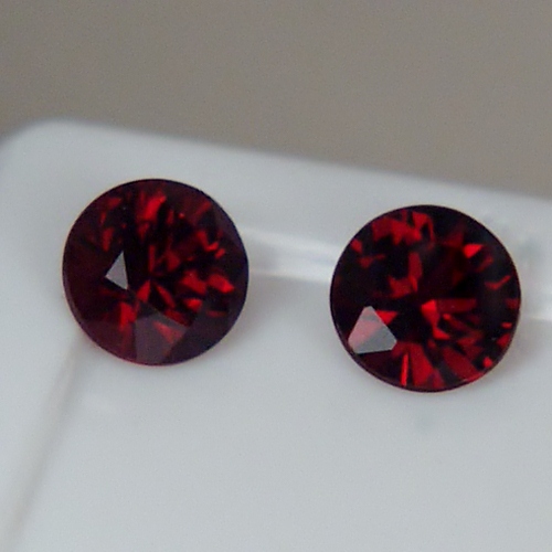 Quality Arizona Chrome Pyrope Ant Hill Garnet ~6mm Pair~  Litnon.com