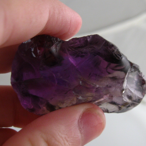 Big and Clean Amethyst High Facet Rough Brazil 195 ct  Litnon.com