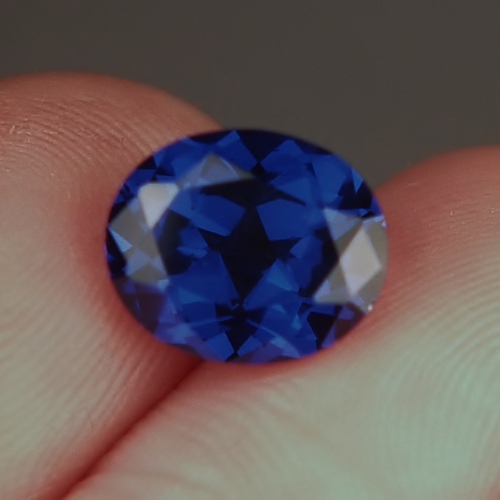 Deep Royal Blue Lab Grown Sapphire Corundum  Litnon.com