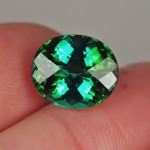Fine Color and Cut Kelly Green Tourmaline Brazil 8.48 ct  Litnon.com