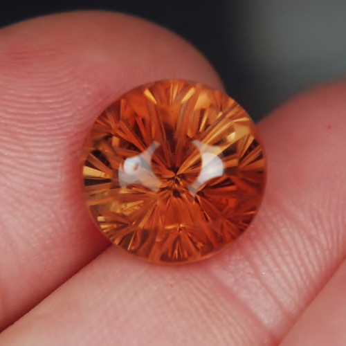 Color and Fine Cutting Bright Sherry Topaz Brazil 11.10 ct  Litnon.com