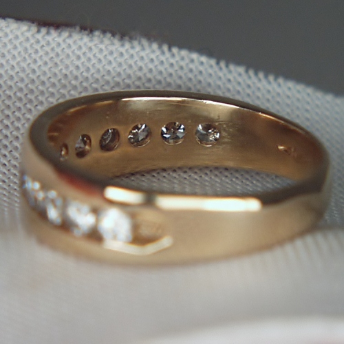 Estate Quality Channel Set Diamond Anniversary Band 14kt  Litnon.com