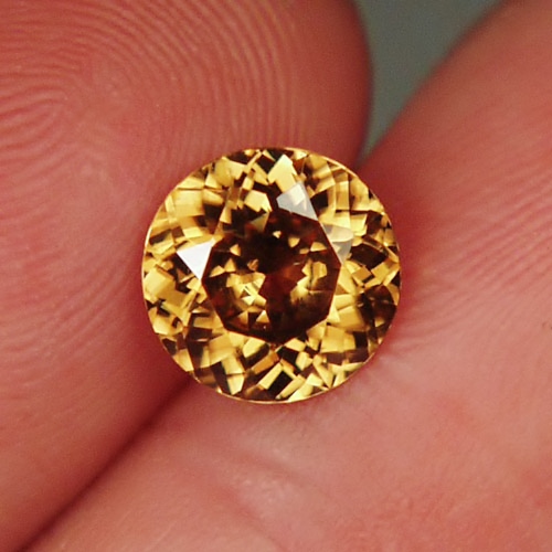 Bright Harts Range Australia Copper Golden Zircon 3.41 ct  Litnon.com