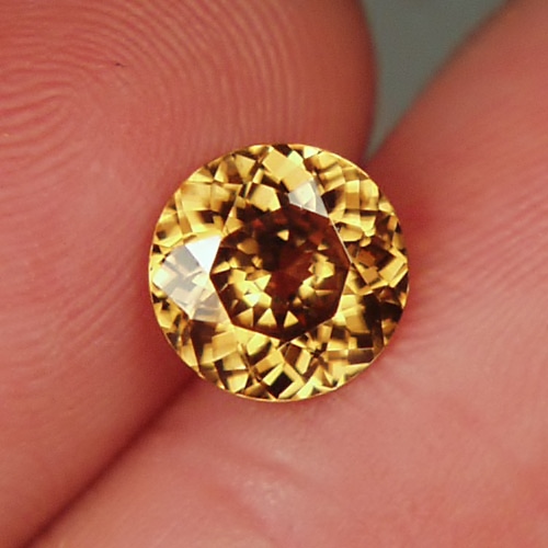 Bright Harts Range Australia Copper Golden Zircon 3.41 ct  Litnon.com
