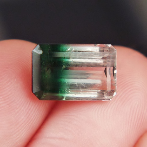Collectors White - Green Bi-Color Tourmaline Brazil 8.28 ct  Litnon.com
