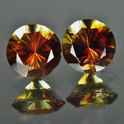 Ultra Rare Big Matched Andalusite Pair Brazil 6.44 ct  Litnon.com