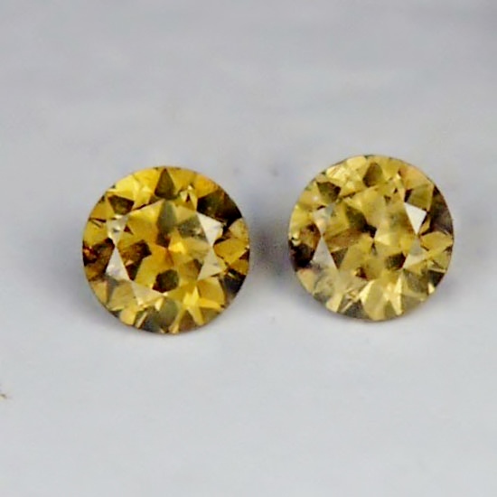 Brilliant Quality Color Change Russian Demantoid Garnet Pair  Litnon.com