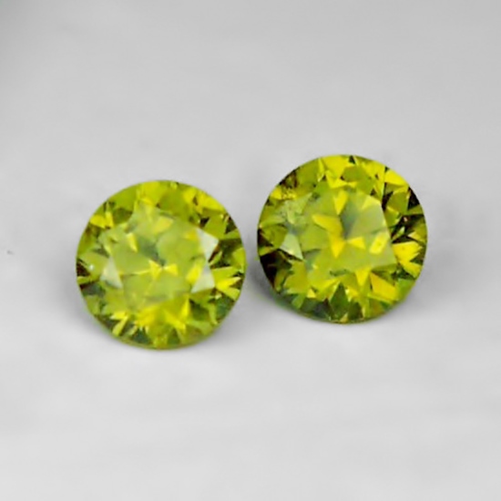 Brilliant Quality Color Change Russian Demantoid Garnet Pair  Litnon.com