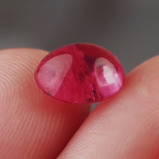  Pretty Color Mozambique Rubelite Tourmaline Cab 3.84ct  Litnon.com