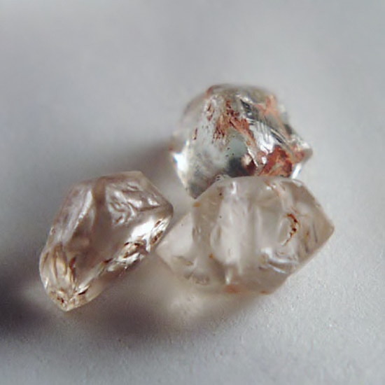 Clean Natural White Zircon Facet Rough Tanzania 12.11 ct  Litnon.com