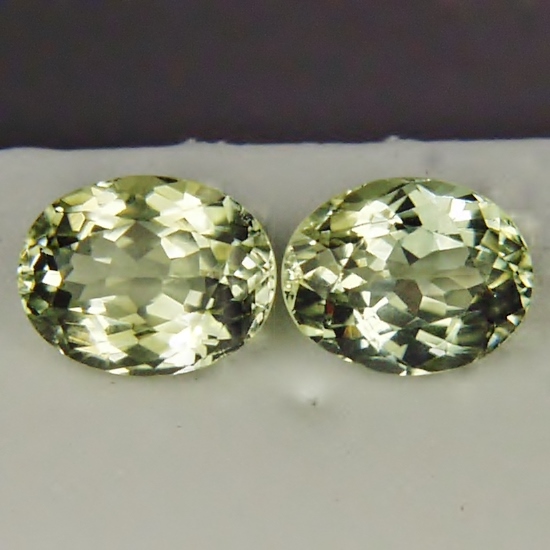 Matched Pair Rare Green Sillimanite India 4.40 ct  Litnon.com