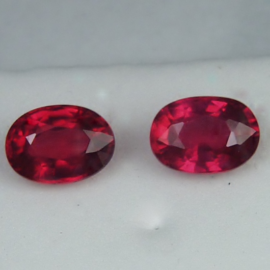 Matched Pair Treated Madagascar Rubies 2.21 ct  Litnon.com