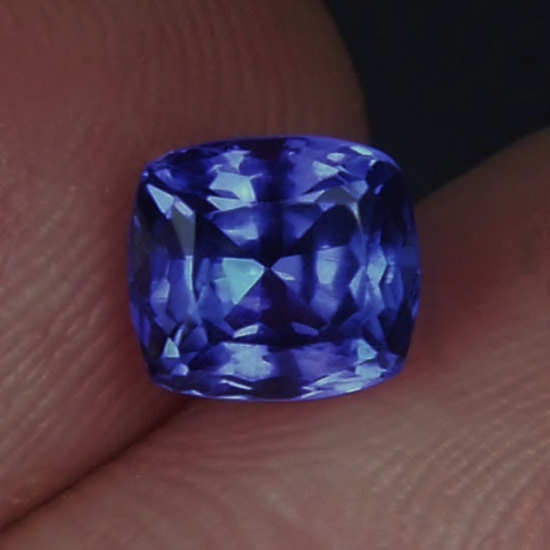 Color and Quality Cushion Cut Blue Tanzanite 1.47 ct  Litnon.com